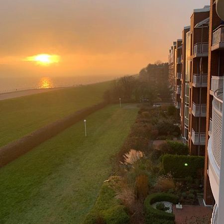 Studio mit Meerblick und großer Loggia - Direktzugang zur Nordsee Wilhelmshaven Exterior foto