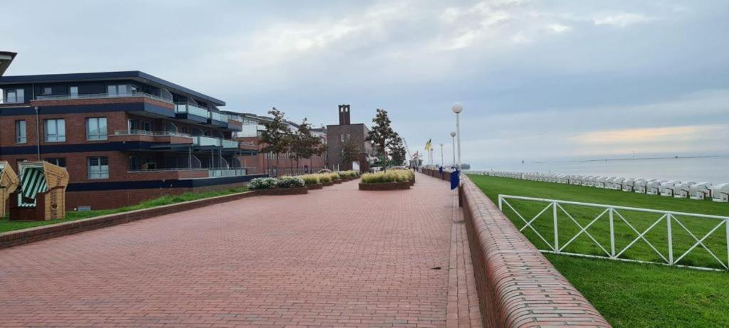 Studio mit Meerblick und großer Loggia - Direktzugang zur Nordsee Wilhelmshaven Exterior foto