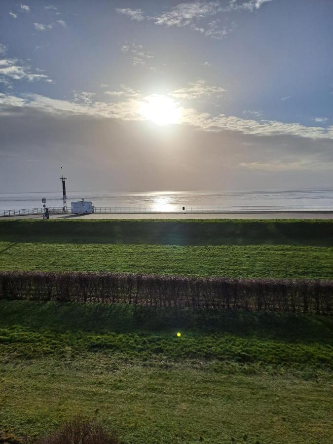 Studio mit Meerblick und großer Loggia - Direktzugang zur Nordsee Wilhelmshaven Exterior foto